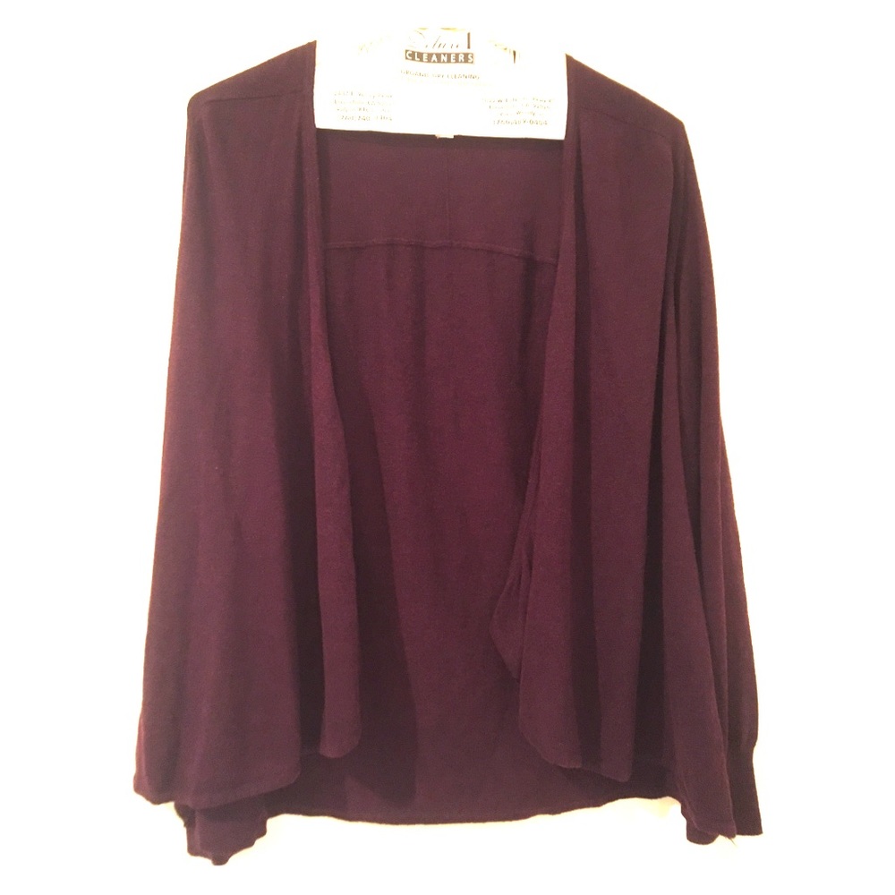 Medium Ann Taylor maroon cardigan